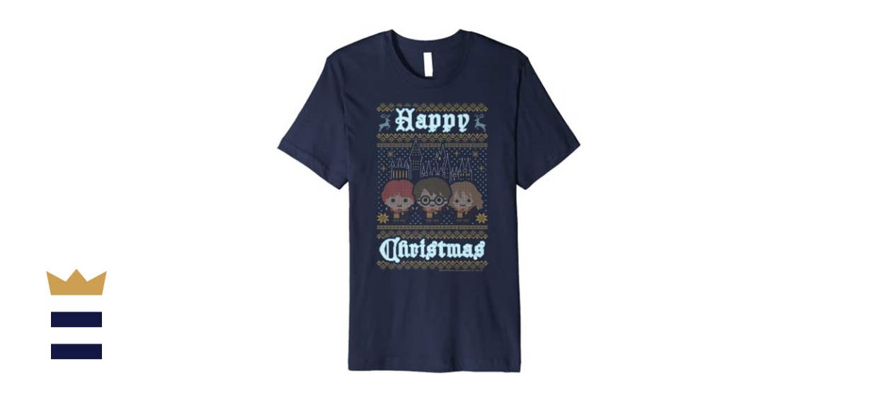 Harry Potter Happy Christmas Chibi Ugly Sweater T-Shirt