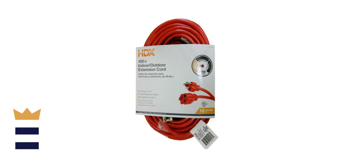 HDX 100-foot 16/3 Indoor/Outdoor Extension Cord