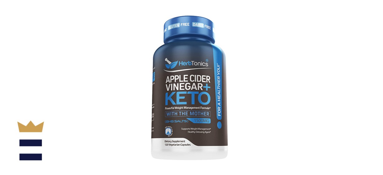Herbtonics Apple Cider Vinegar Capsules + Keto BHB 