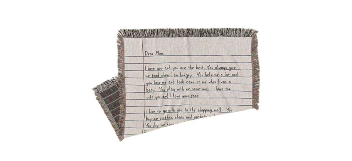 Meghan Zeruk Personalized Handwritten Letter Blanket Meghan Zeruk Personalized Handwritten Letter Blanket