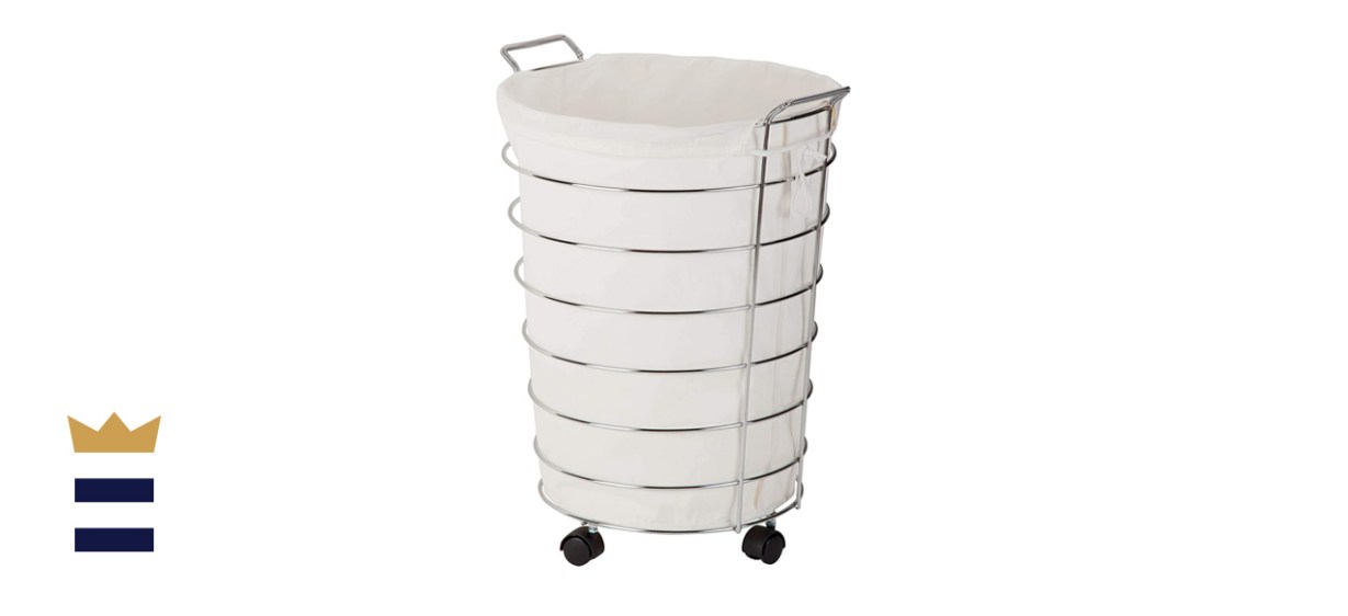 Honey-Can-Do Steel Canvas Rolling Laundry Hamper