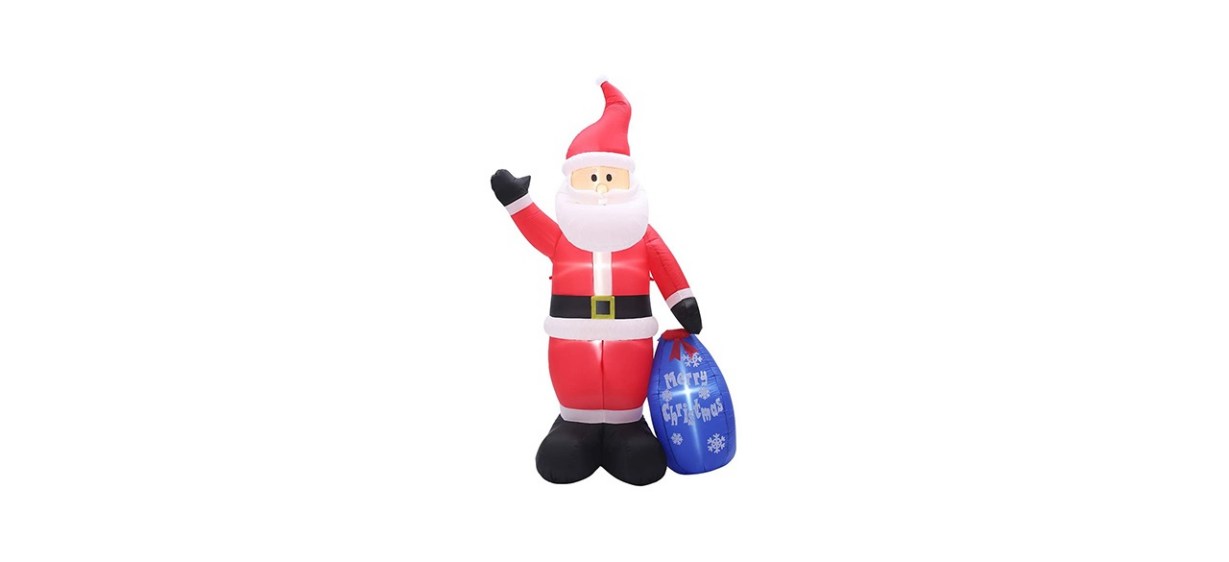 Superjare Inflatable Santa with Gift Sack