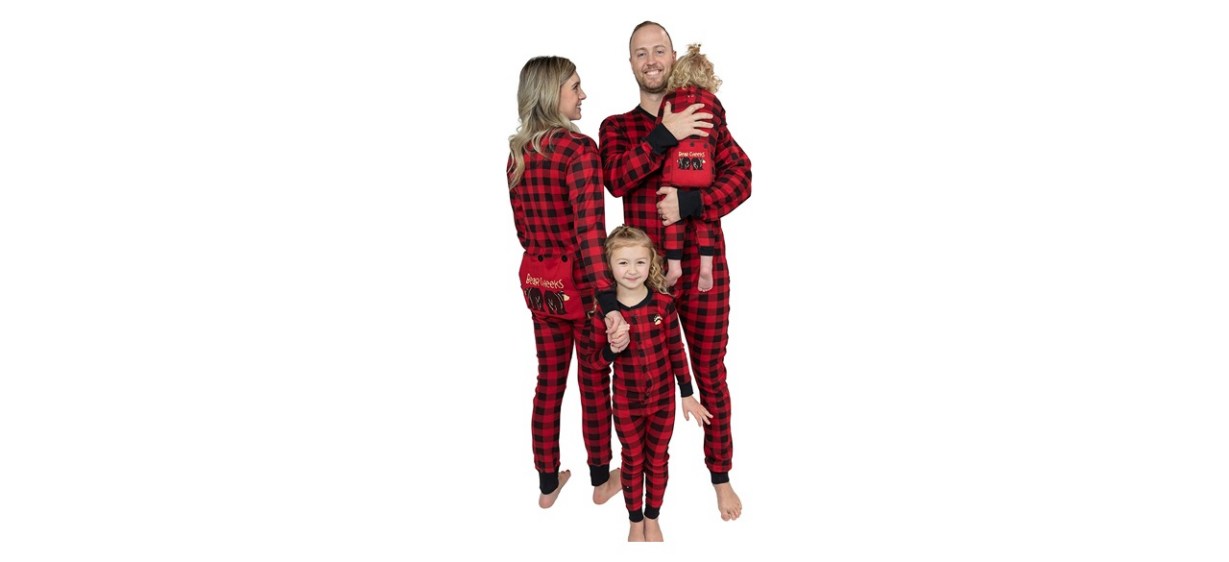 Lazy One Flapjack Bear Cheeks Onesie Pajamas 