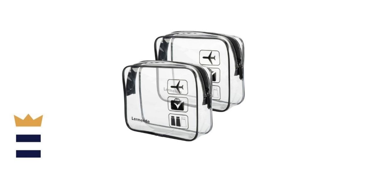 Lermende TSA-Approved and Airline-Compliant Clear Toiletry Bag Set