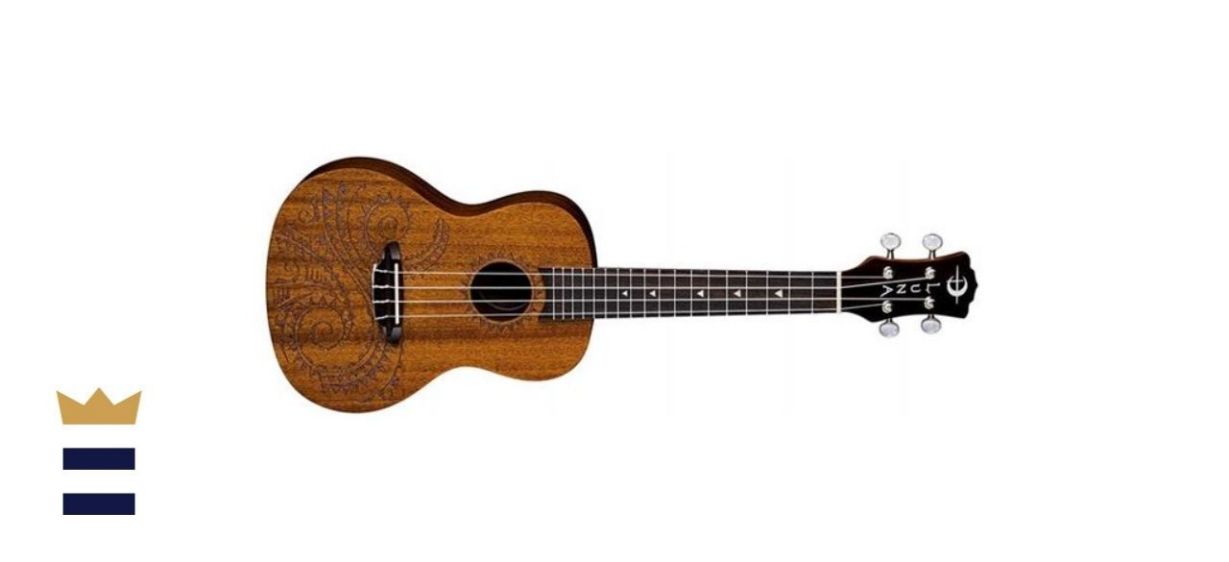 Luna Tattoo Concert Mahogany Ukulele