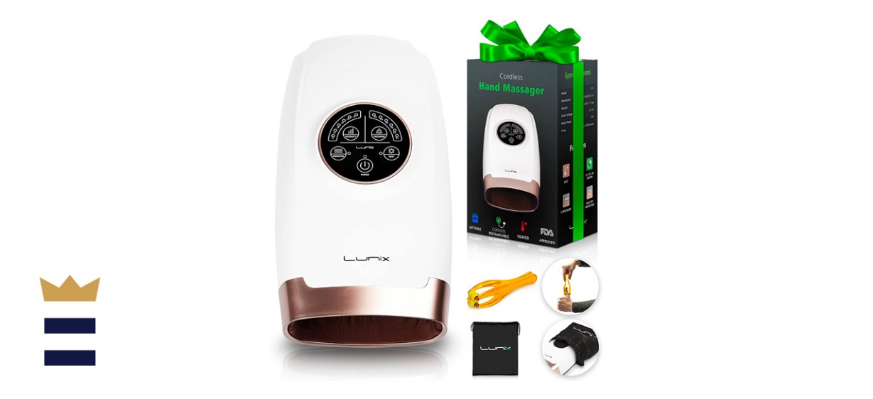 Lunix LX3 Cordless Electric Hand Massager with Compression