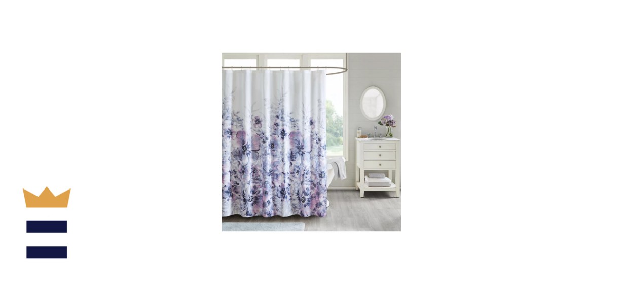 Madison Park Adella Floral Printed Shower Curtain