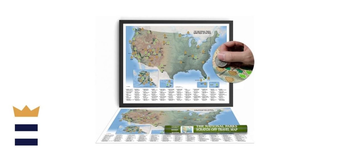 Mappinners National Park Scratch-Off Map