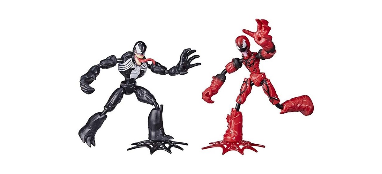 Marvel Spiderman Bend and Flex Venom vs. Carnage Action Figures