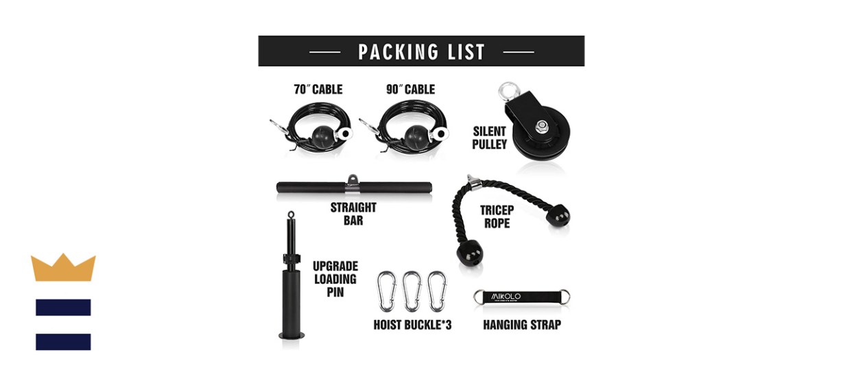 Mikolo Fitness Lat and Lift Pulley System