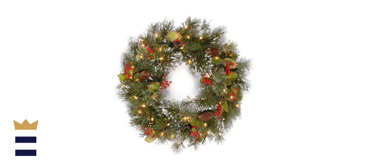 National Tree Company Wintry Pine - 24-inch Artificial Christmas Wreath