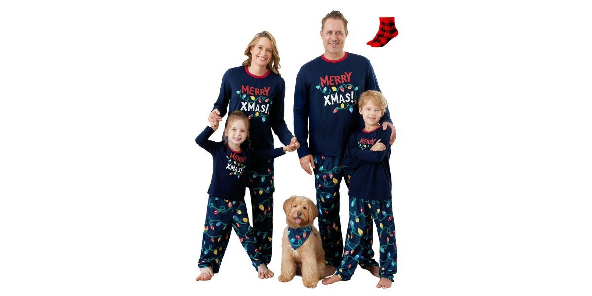 PatPat Merry XMas Family Pajamas