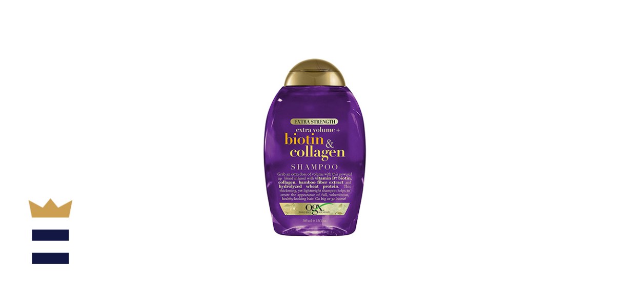 OGX Thick &amp; Full + Biotin &amp; Collagen Extra Strength Volumizing Shampoo with Vitamin B7 &amp; Hydrolyzed Wheat Protein for Fine Hair