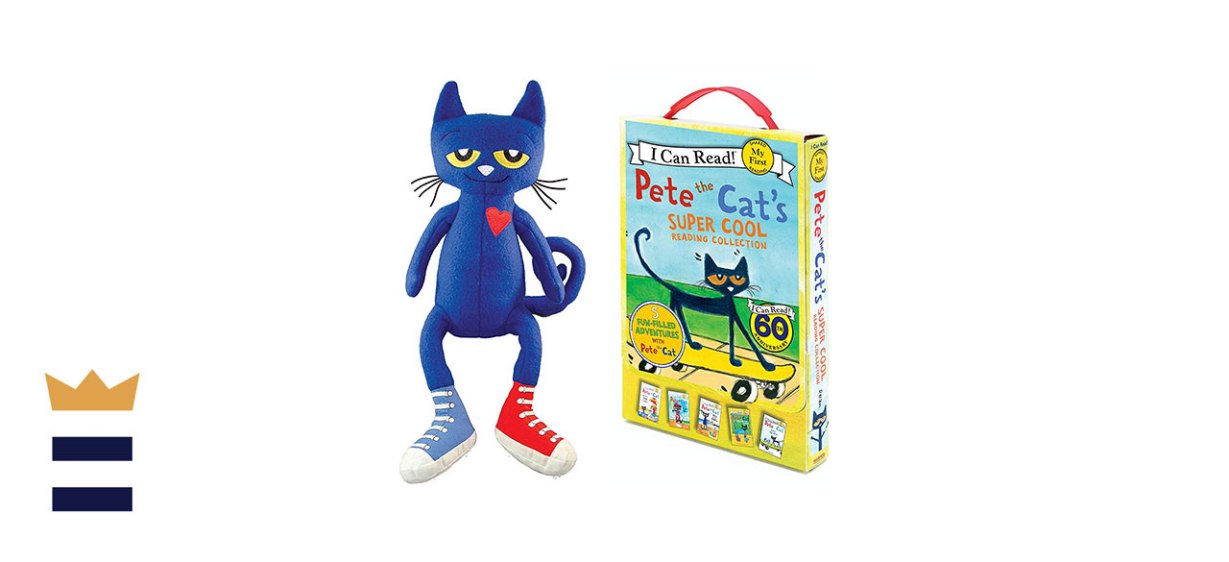 Pete the Cat Plush Doll and 5-Book Bundle
