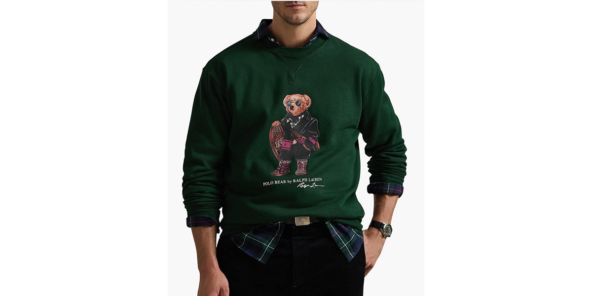 Polo Ralph Lauren Big &amp; Tall Bear Crewneck Sweatshirt