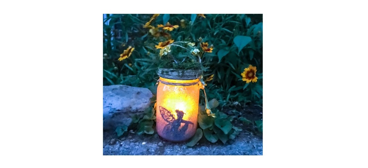 Prim Witchery Lighted Fairy Jar