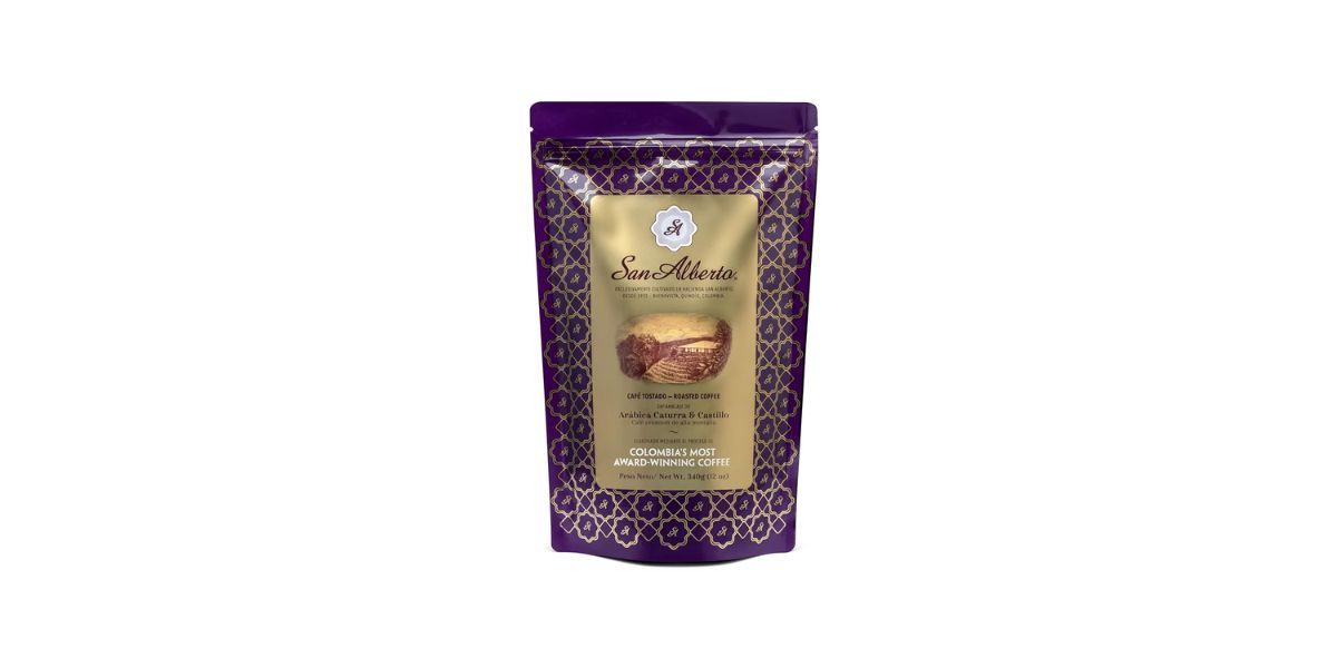 San Alberto Colombian Ground Coffee Medium Roast 100% Arabica 12oz