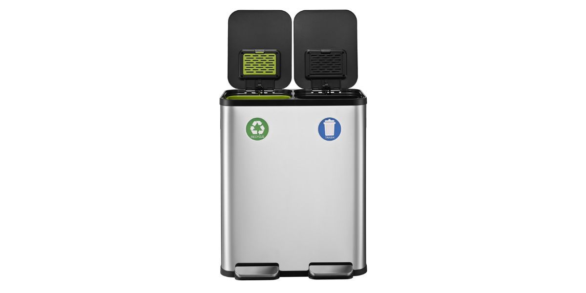 Simpli-Magic Recycle Kitchen Trash Can