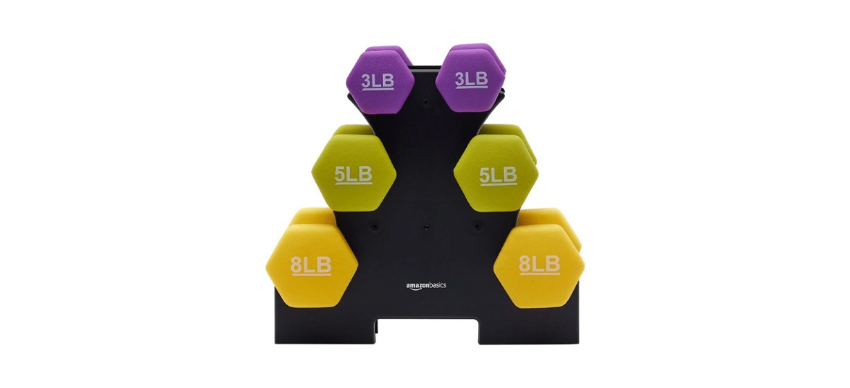 Sports-Fitness-Best Amazon Basics Neoprene Workout Dumbbell