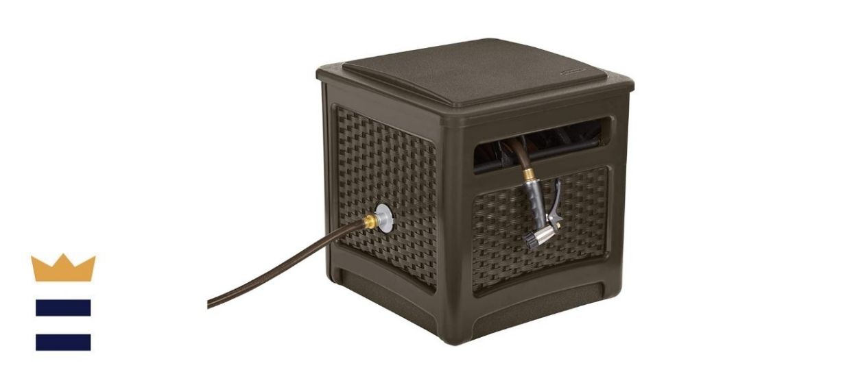 Suncast No-Leak Resin Wicker-Looker Hose Reel