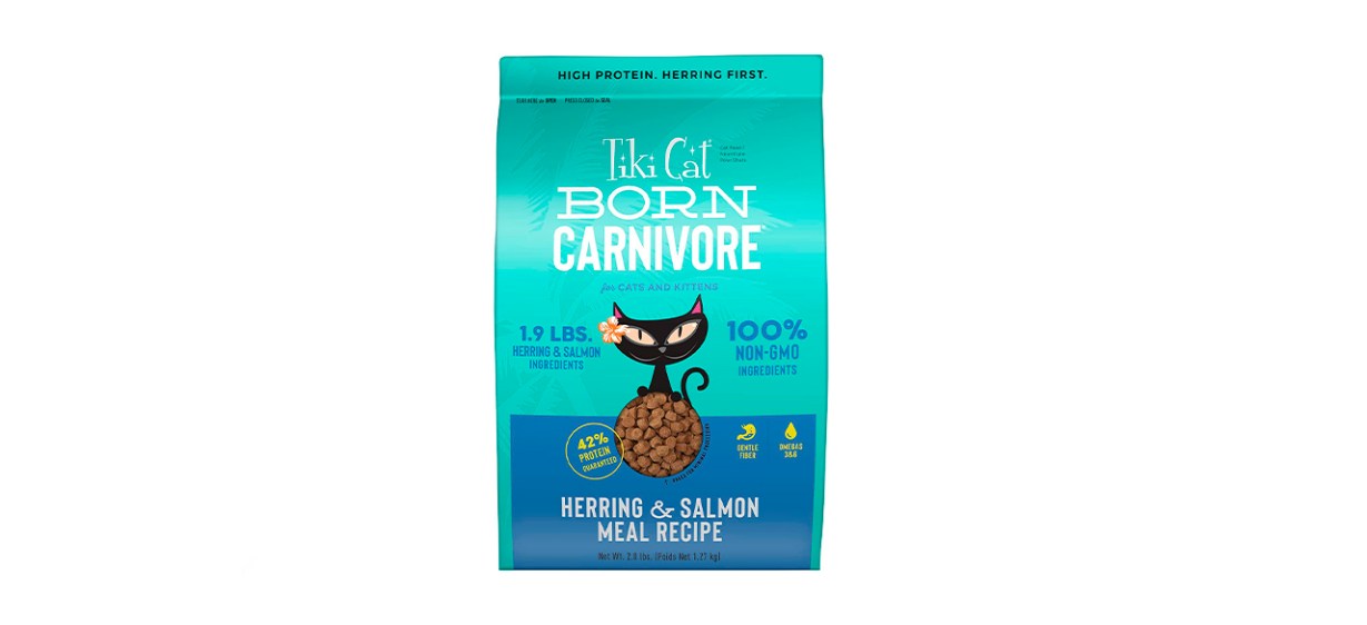Tiki Cat Born Carnivore Herring and Salmon Dry Cat Food