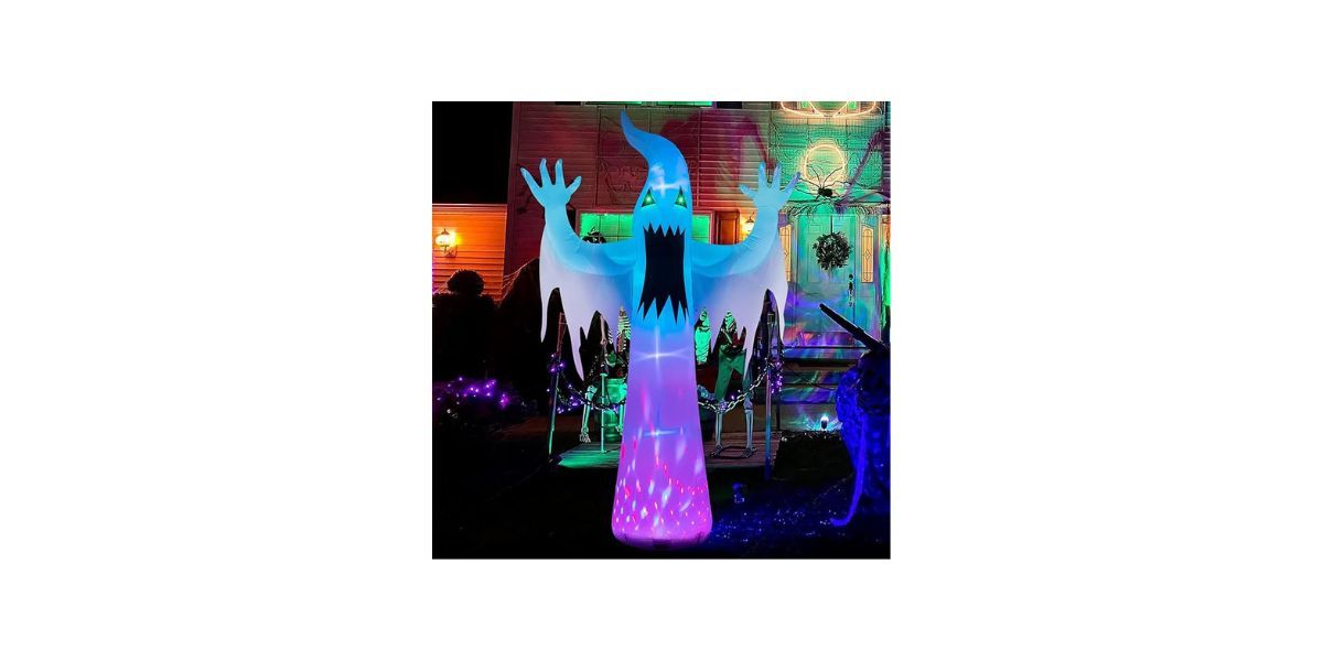 12-foot Scary Green Eye Ghost Inflatable