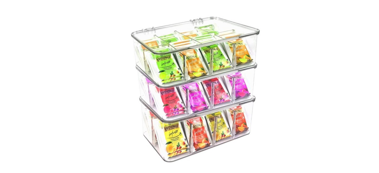 Utopia Home Stackable Tea Storage Organizer