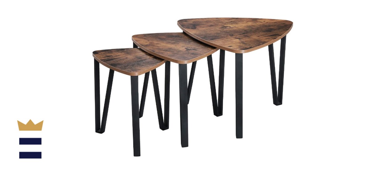 Vasagle industrial nesting coffee table set