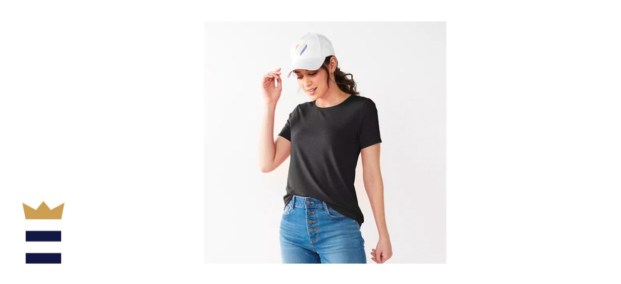 Women’s Nine West Essential Soft Spun Short Sleeve Crewneck 