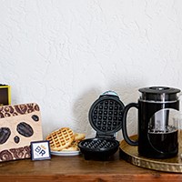 a mini waffle maker