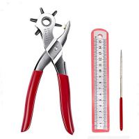 Adorox Heavy Duty 6 Size Revolving Leather Belt Hand Hole Punch