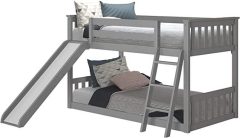 Max & Lily 80217-002/Twin Low Bunk Bed with Slide