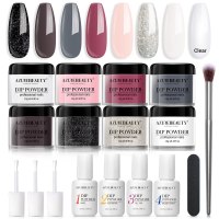 AZUREBEAUTY 17 Pcs Dip Powder Nail Kit Starter