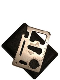 Ninja Outdoorsman 11-in-1 Stainless Steel Credit Card Survival Multi-Tool