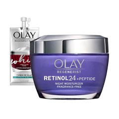 Olay Regenerist Retinol 24 + Peptide Night Face Moisturizer Cream