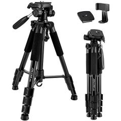 ZOMEI 55" Compact Light Weight Travel Portable Folding SLR Camera Tripod