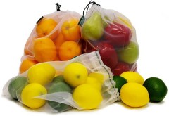 Earthwise Reusable Mesh Produce Bags, Set of 9