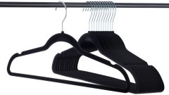 Utopia Home 50-Pack Black Plastic Hangers for Clothes - Space Saving  Notched Hangers - Durable - Clothes Hangers, Facebook Marketplace