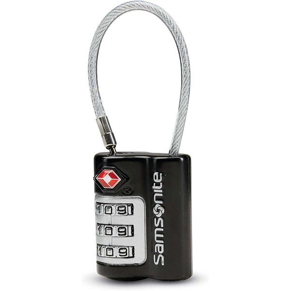 Samsonite Travel Sentry Three-Dial Combination Cable Lock