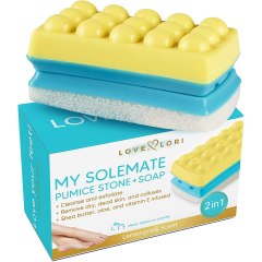 LOVE, LORI Foot Scrubber Pumice Stone for Feet