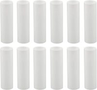 Creative Hobbies 3-Inch Tall White Plastic Candle Covers Sleeves