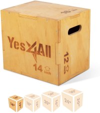 Yes4All 3 in 1 Wood Plyo Box