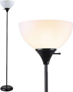 Newhouse Lighting Charles Modern Black Metal Classic Indoor Floor Lamp