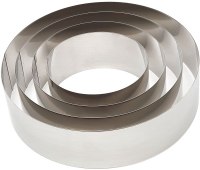Juvale Round Cake Rings Set