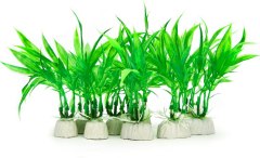 COMSUN 10 Pack Artificial Aquarium Plants