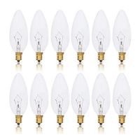 Simba Lighting Candelabra Torpedo Clear Light Bulbs