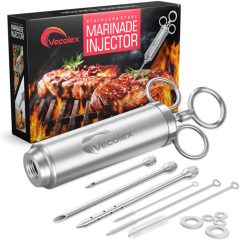 Vecolex Stainless Steel Meat Injector