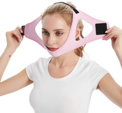 Cleviss Brace Anti Snoring Chin Strap for CPAP Users in Pink