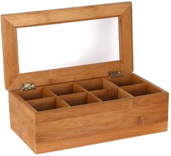 Estilo Bamboo Tea Storage Box