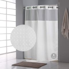 QKHook Fabric Shower Curtain